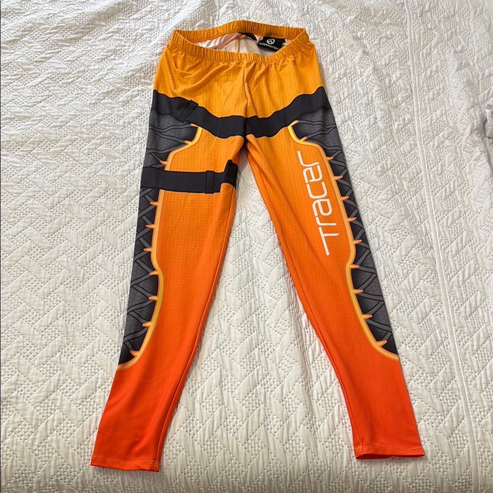 Authentic Overwatch Tracer cosplay leggings